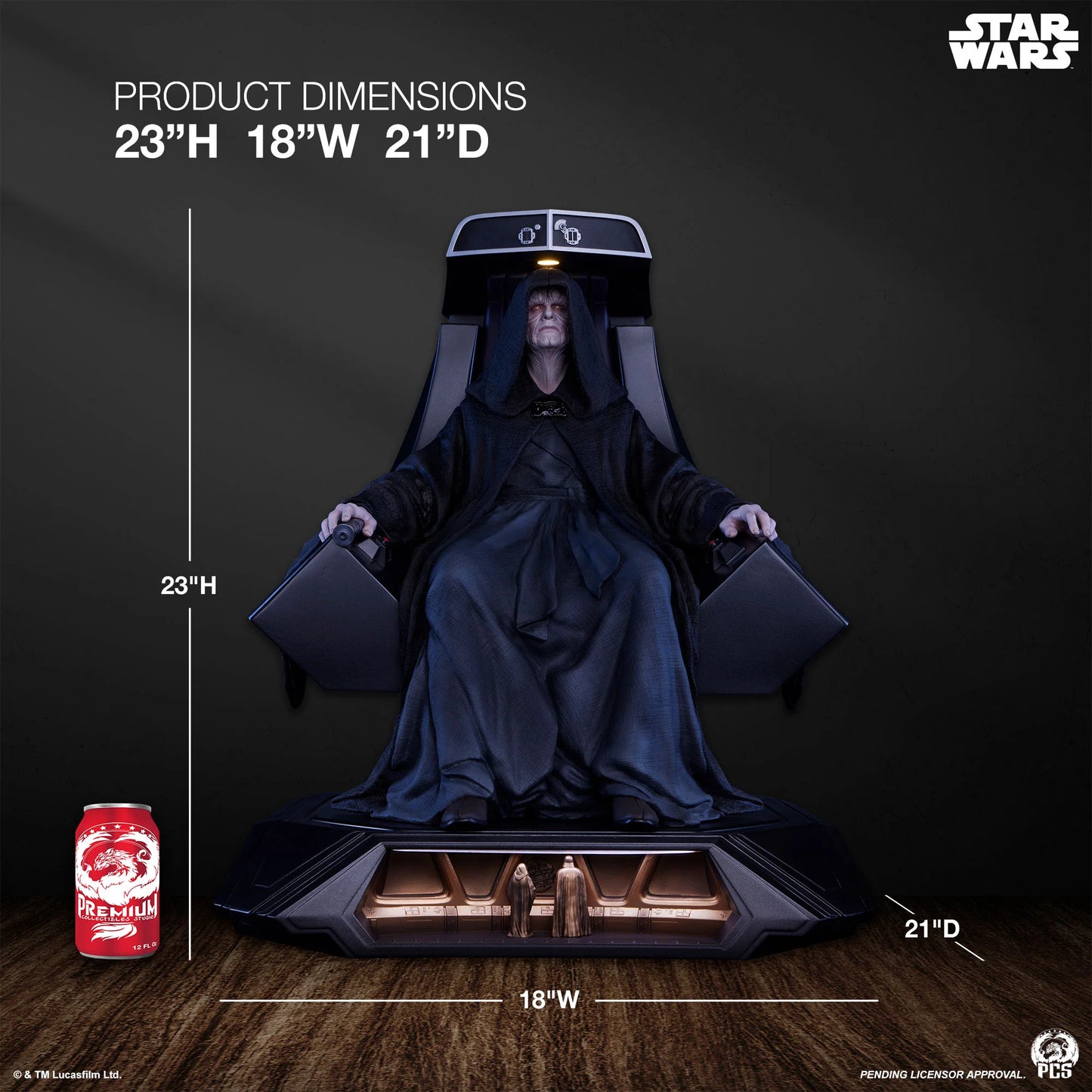 Preventa Resina Emperador Palpatine Figura Star Wars PCS (Licencia) Estudio