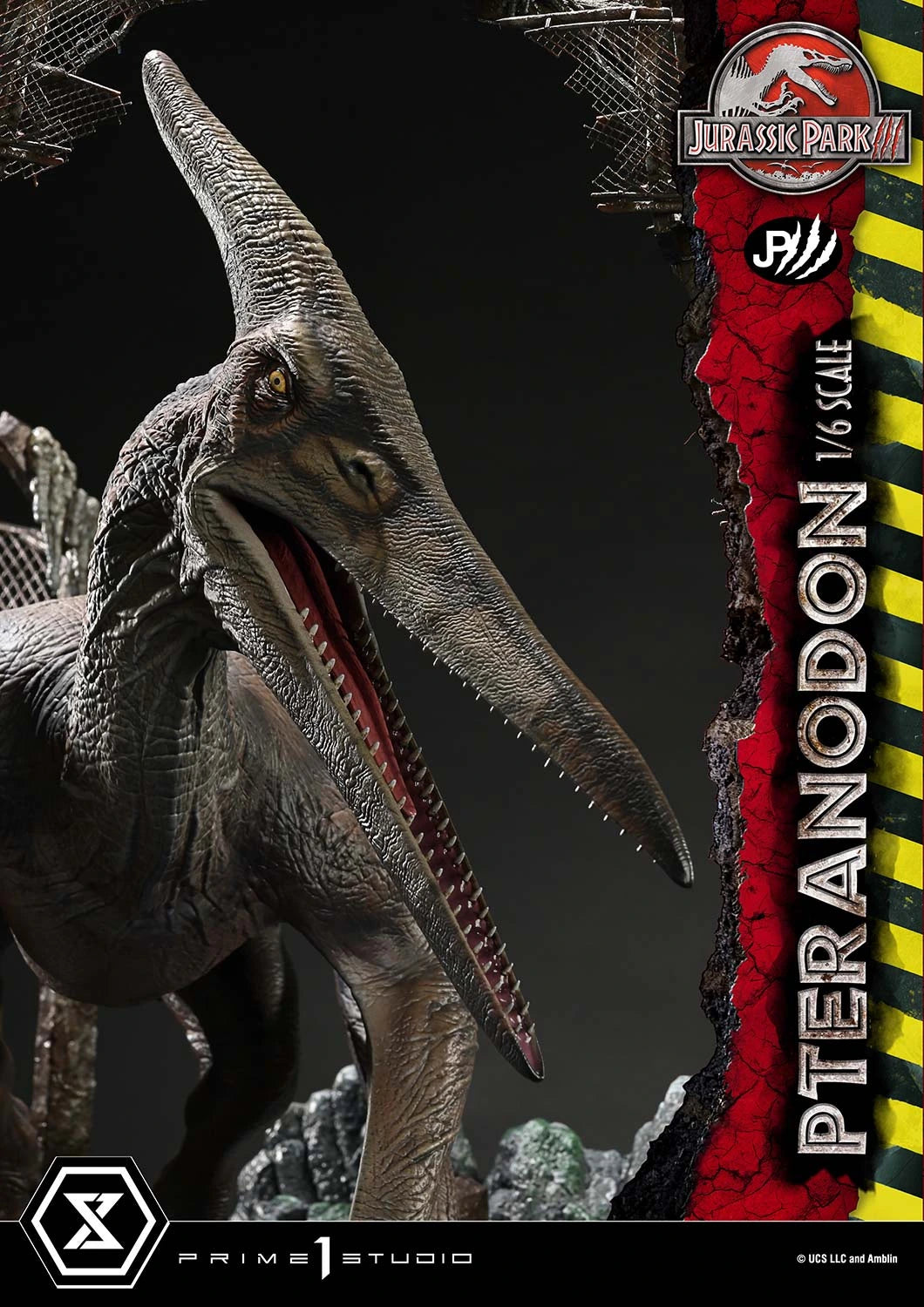 Preventa Resina Pteranodon Figura Jurassic Park III Prime 1 (Licencia) Estudio