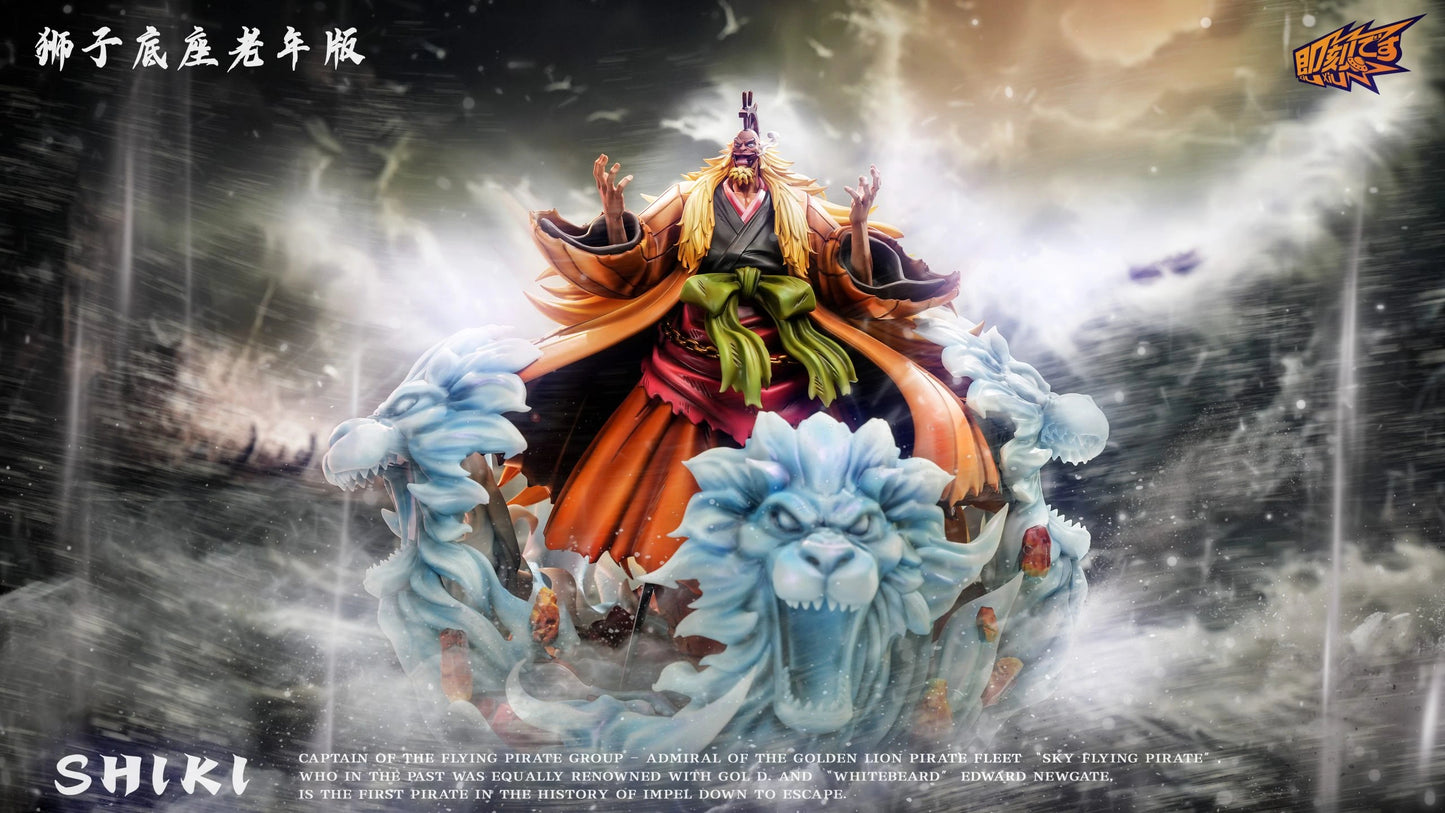 Preventa Resina Shiki "El León Dorado" Figura One Piece Ji Ke Estudio