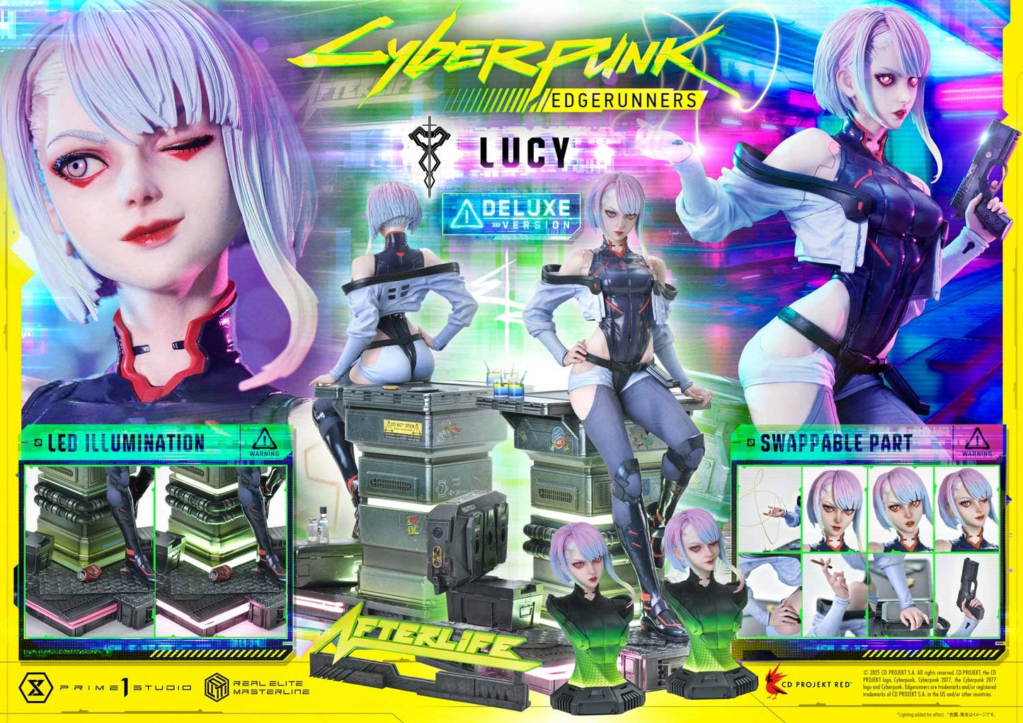 Preventa Resina Lucy Deluxe Figura Cyberpunk: Edgerunners Prime 1 (Licencia) Estudio