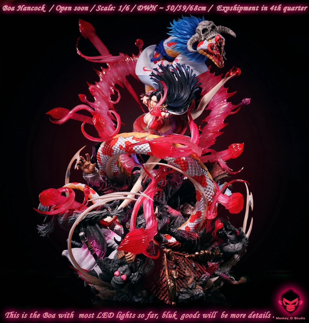 Preventa Resina Boa Hancock Figura One Piece Monkey D. Estudio