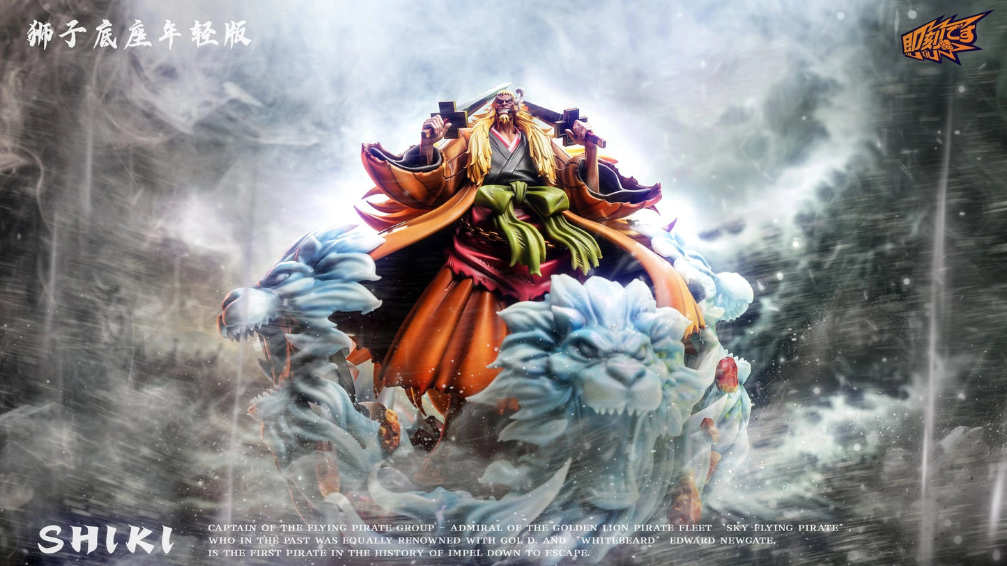 Preventa Resina Shiki "El León Dorado" Figura One Piece Ji Ke Estudio