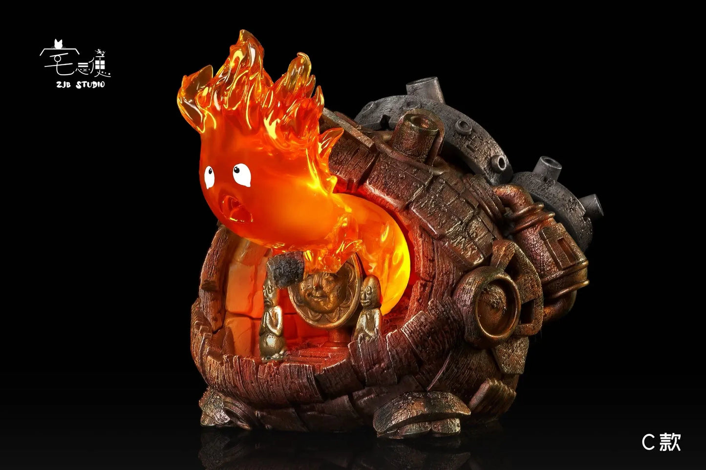 Preventa Resina Calcifer Figura El Increíble castillo vagabundo ZJB Estudio