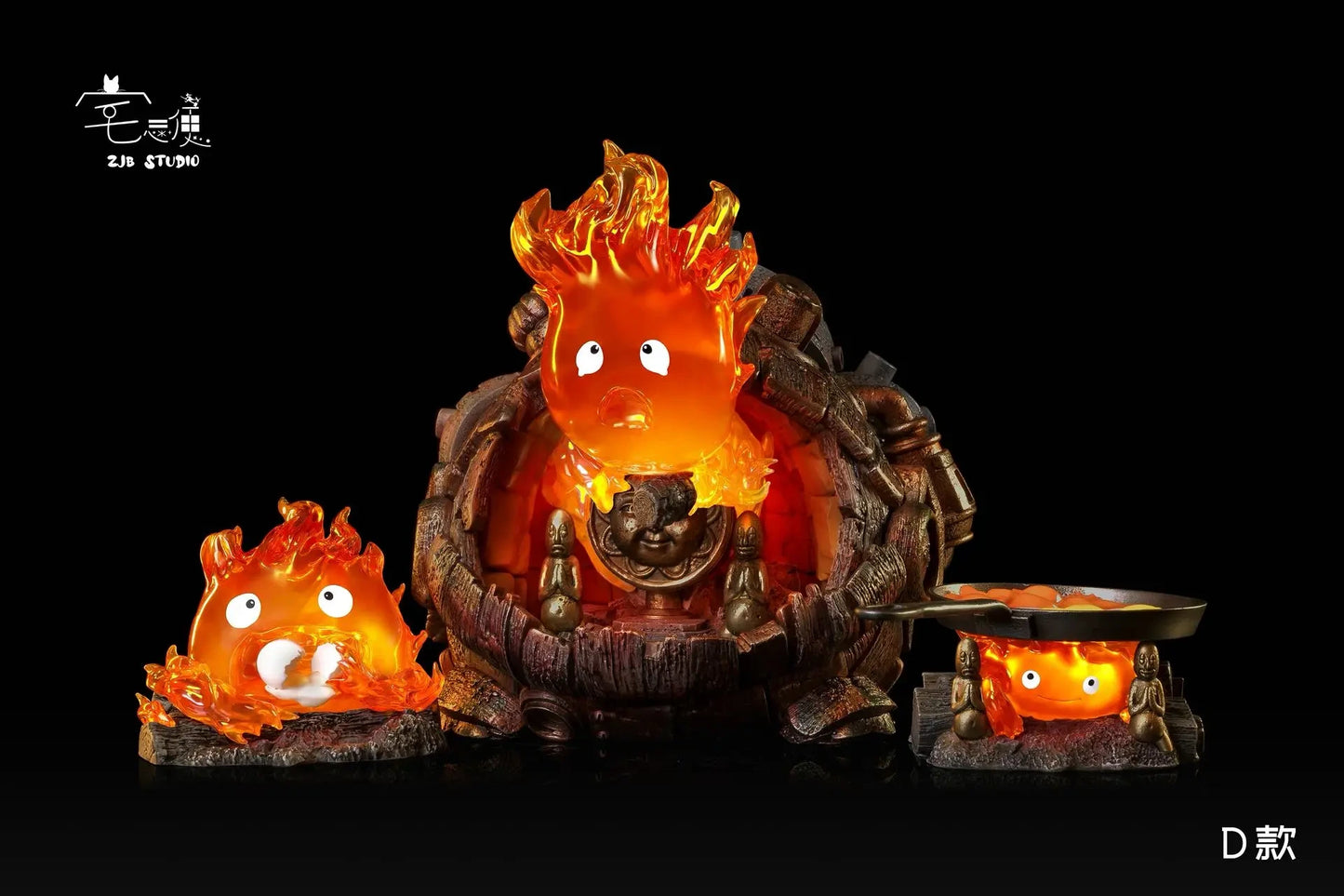 Preventa Resina Calcifer Figura El Increíble castillo vagabundo ZJB Estudio