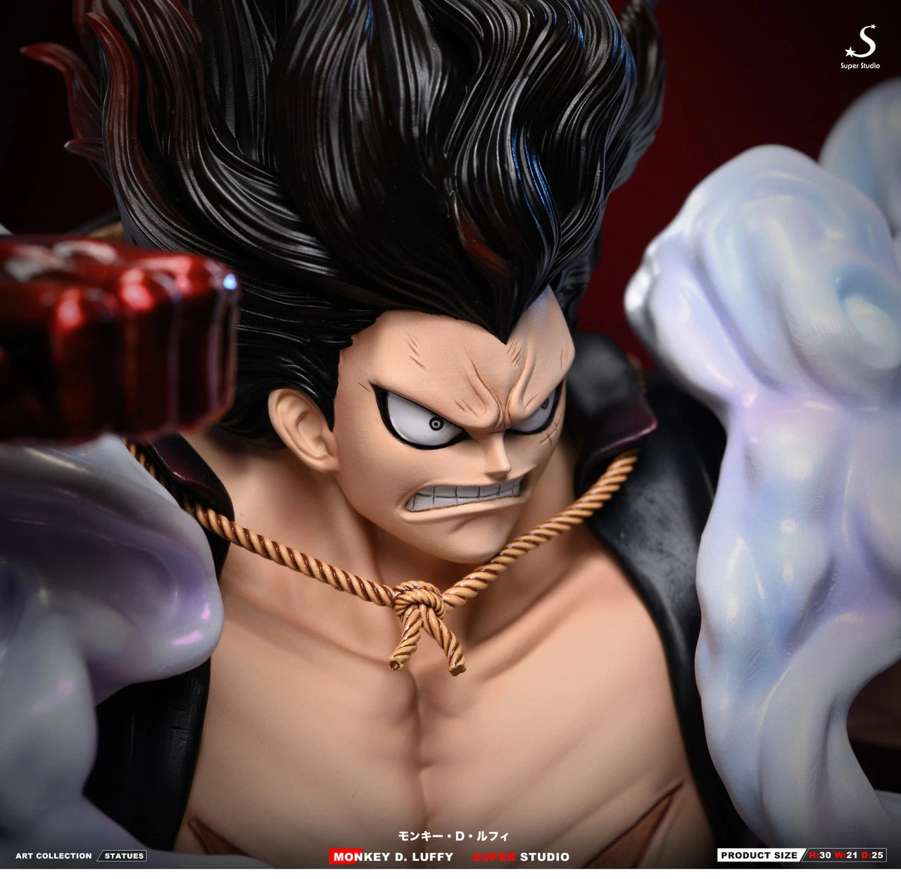 Preventa Resina Monkey D. Luffy "Gear 4" Figura One Piece Super Estudio
