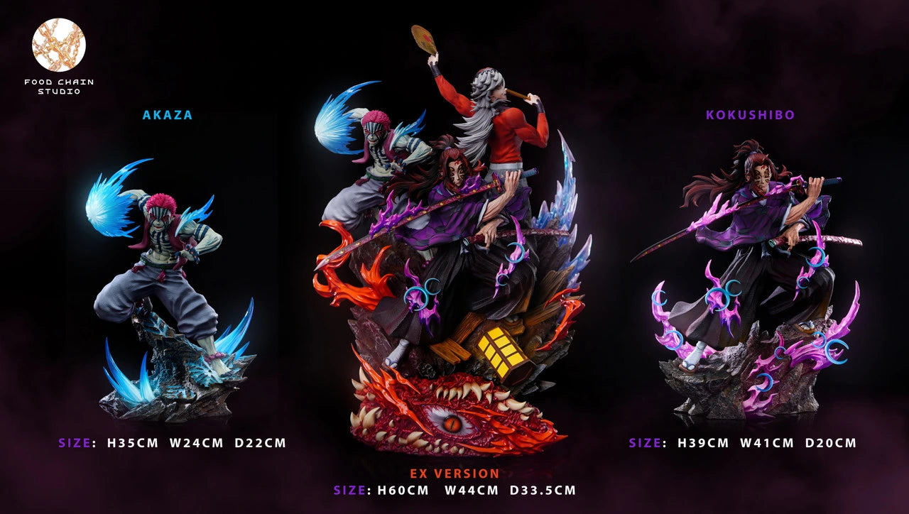 Preventa Resina Kokushibo, Akaza & Douma Figura Demon Slayer Food Chain Estudio