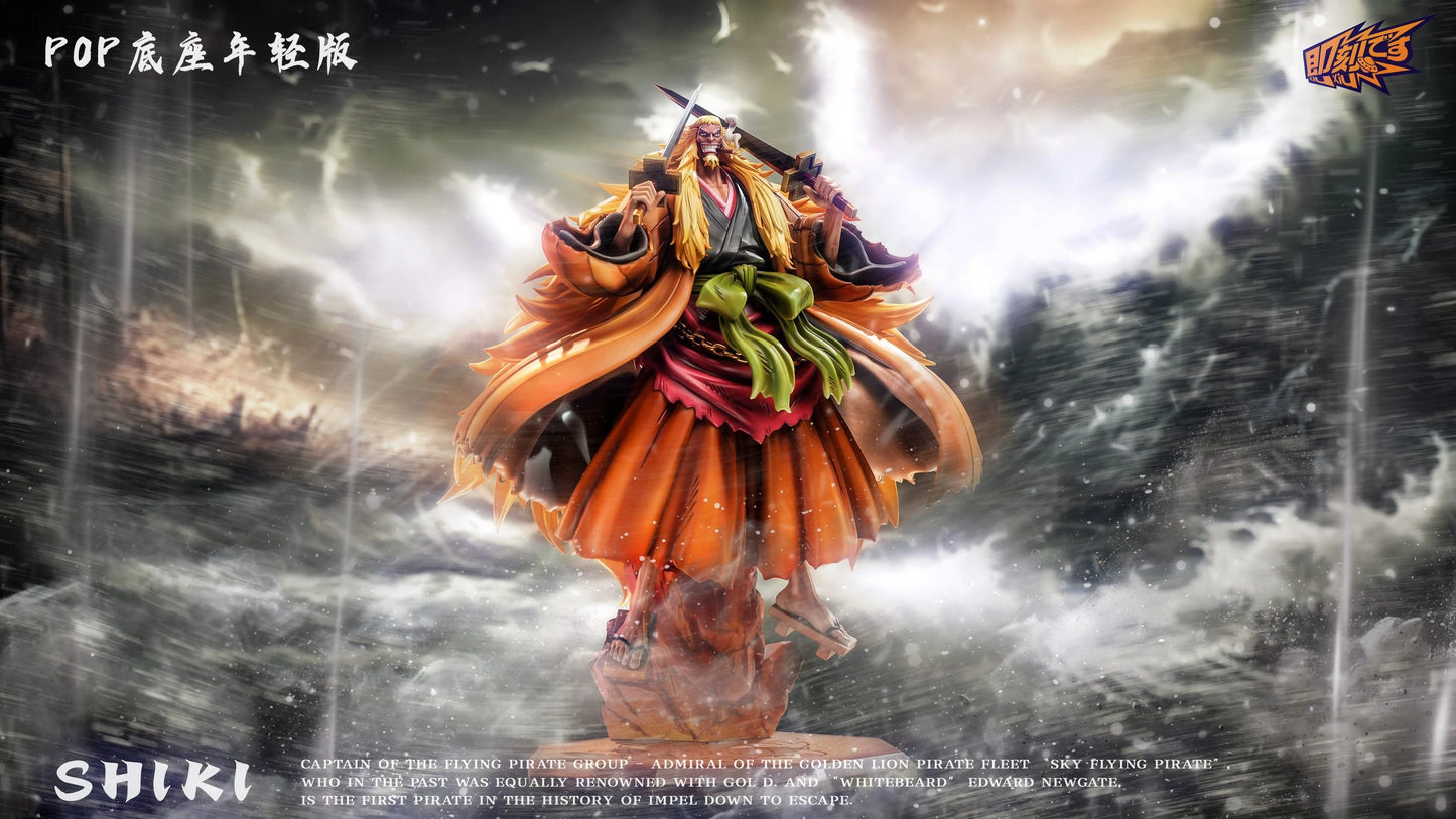 Preventa Resina Shiki "El León Dorado" Figura One Piece Ji Ke Estudio