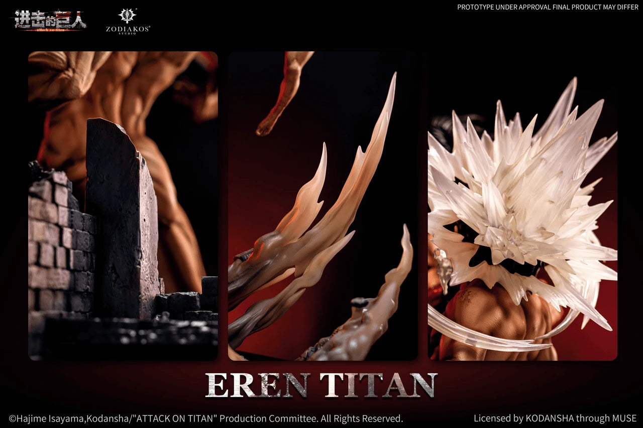 Preventa Resina Eren Jaeger Figura Attack On Titan Zodiakos (Licencia) Estudio