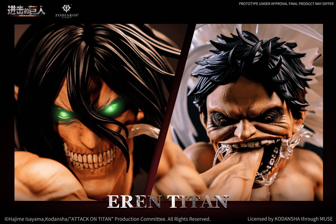 Preventa Resina Eren Jaeger Figura Attack On Titan Zodiakos (Licencia) Estudio