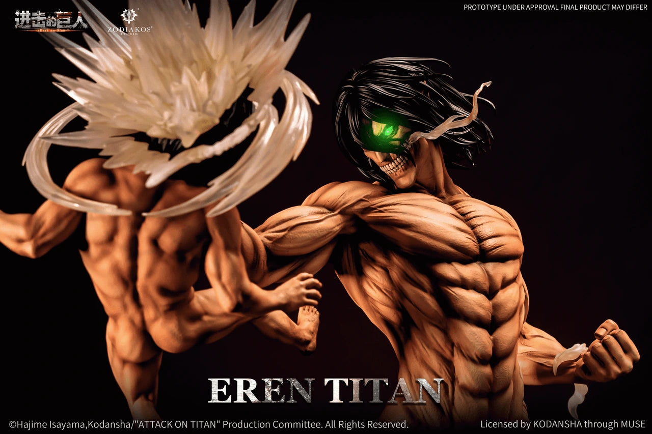 Preventa Resina Eren Jaeger Figura Attack On Titan Zodiakos (Licencia) Estudio