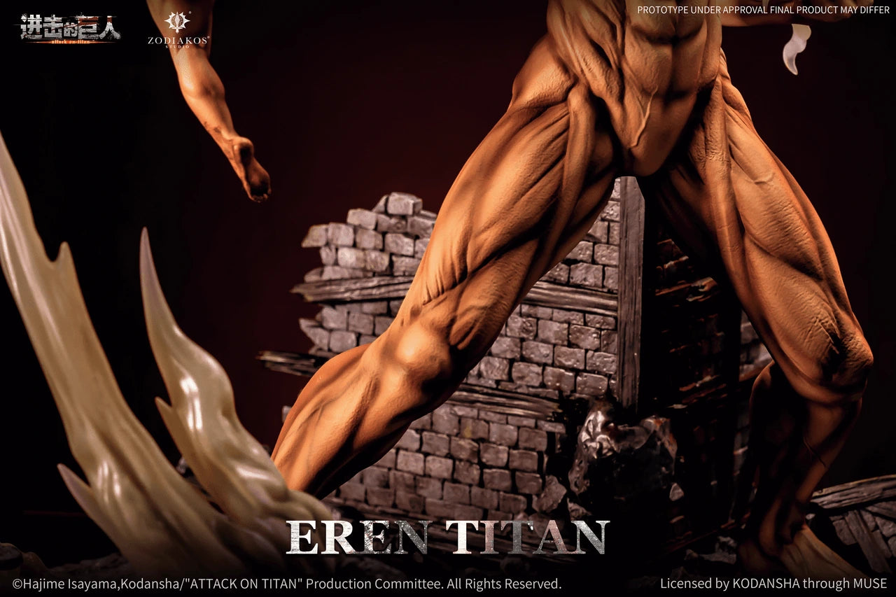 Preventa Resina Eren Jaeger Figura Attack On Titan Zodiakos (Licencia) Estudio