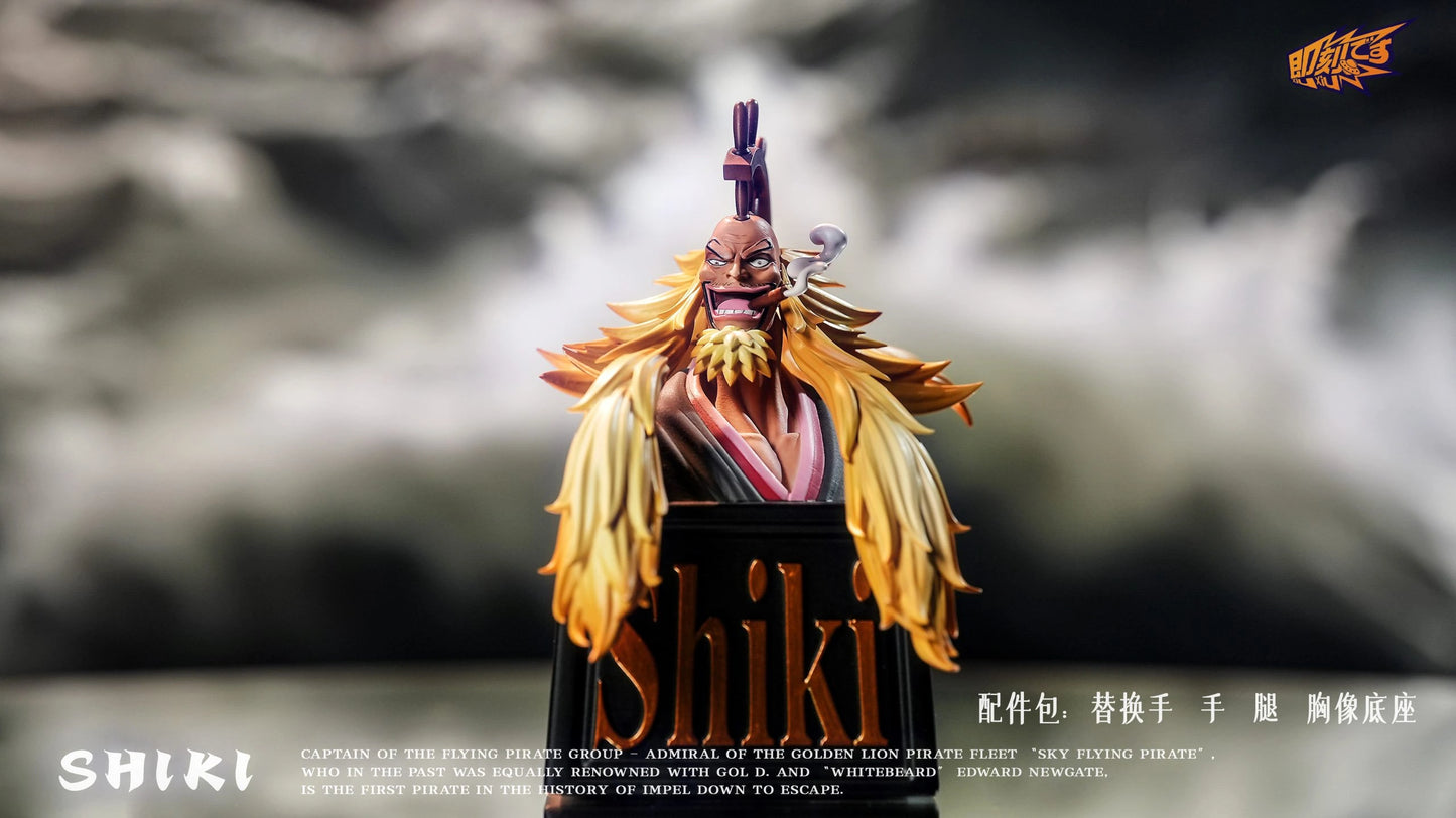 Preventa Resina Shiki "El León Dorado" Figura One Piece Ji Ke Estudio