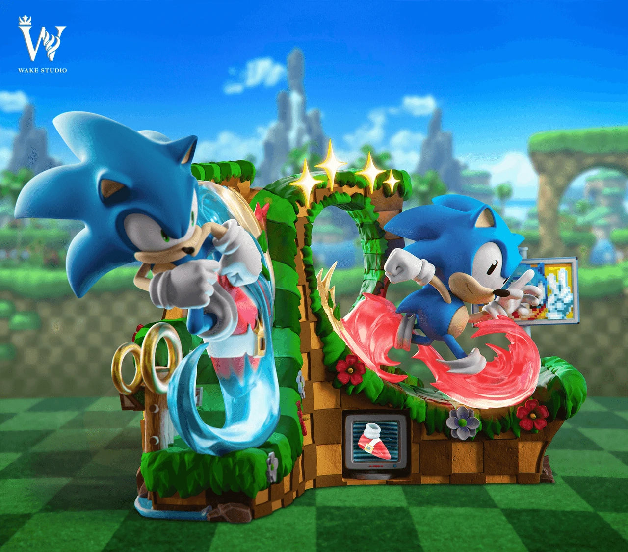 Preventa Resina Sonic Figura Sonic Generations Wake Estudio