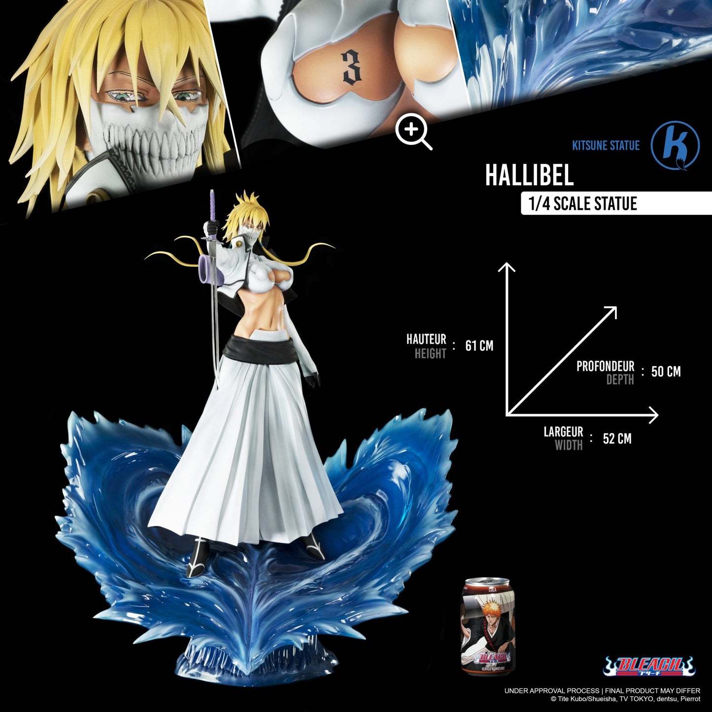 Preventa Resina Tier Harribel Figura Bleach Kitsune Statue (Licencia) Estudio