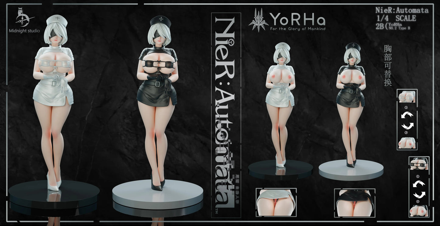 Preventa Resina 2B Enfermera Figura Nier Automata Midnight Estudio