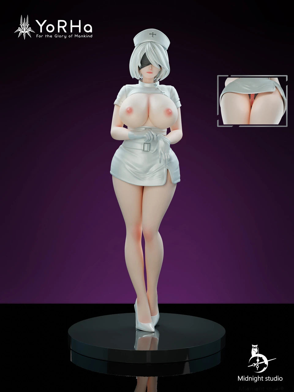 Preventa Resina 2B Enfermera Figura Nier Automata Midnight Estudio