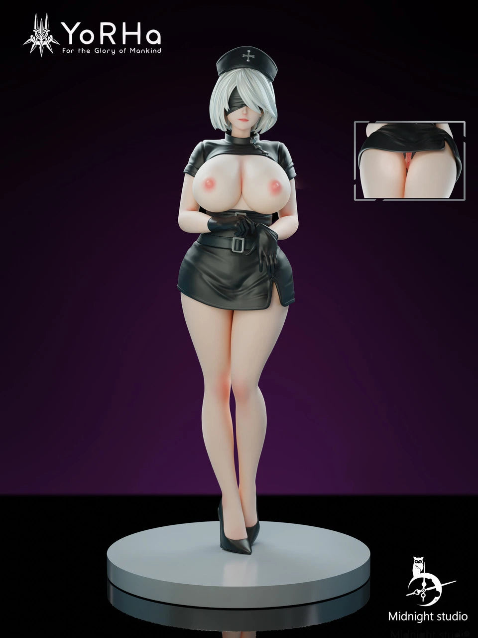 Preventa Resina 2B Enfermera Figura Nier Automata Midnight Estudio