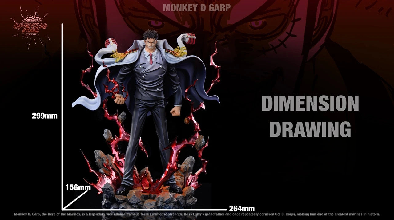 Preventa Resina Monkey D. Garp Figura One Piece Opening Estudio