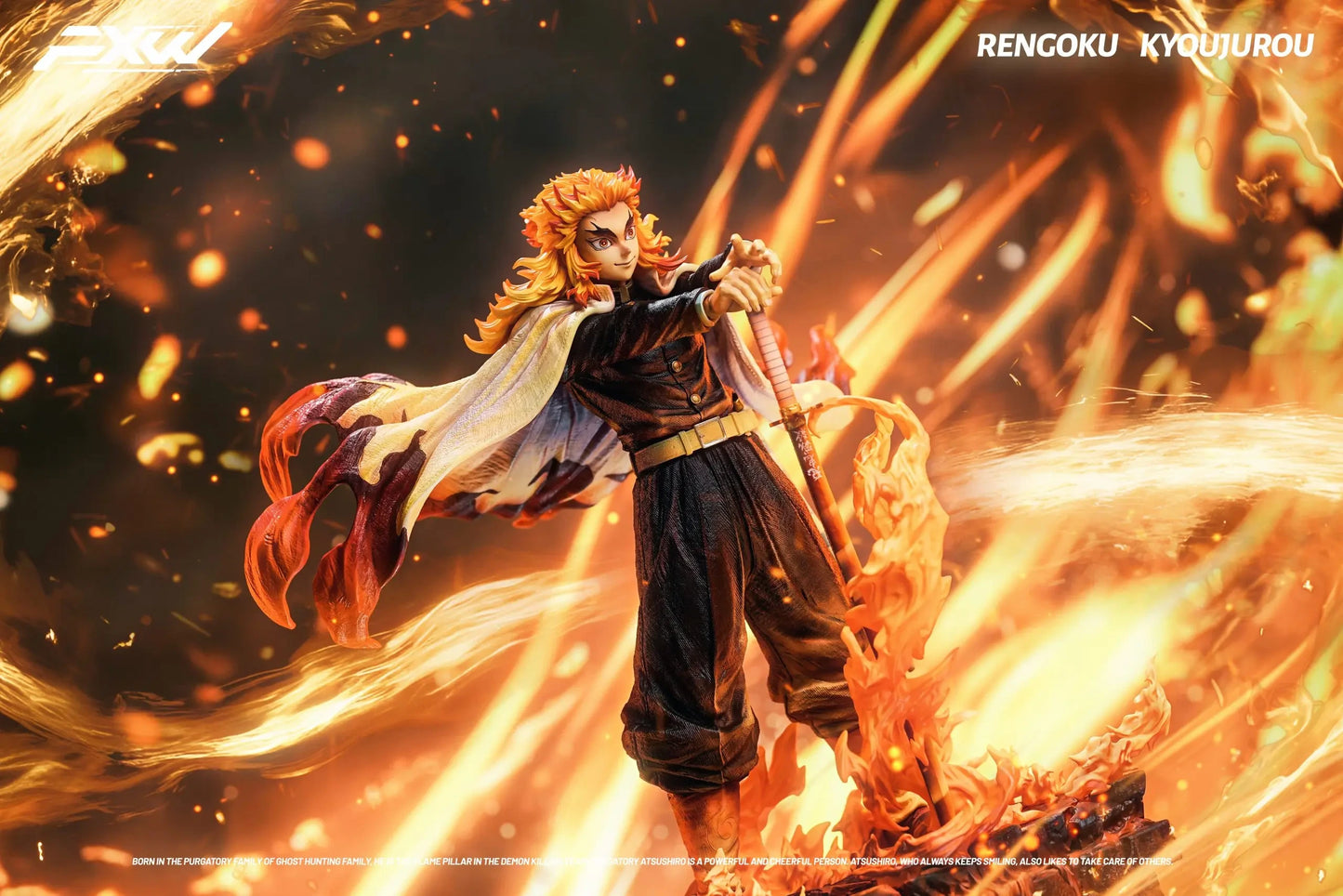 Preventa Resina Rengoku Kyojuro Figura Demon Slayer FXW Estudio