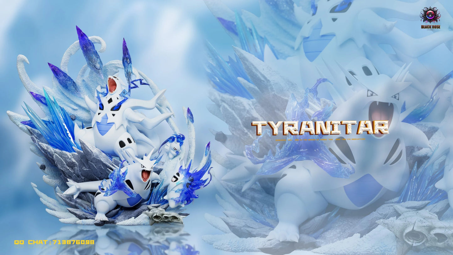 Preventa Resina Tyranitar Evolution Figura Pokémon Black Rose Estudio