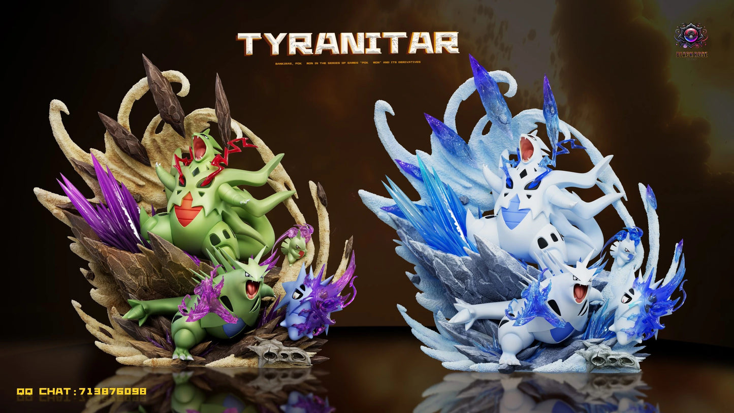 Preventa Resina Tyranitar Evolution Figura Pokémon Black Rose Estudio