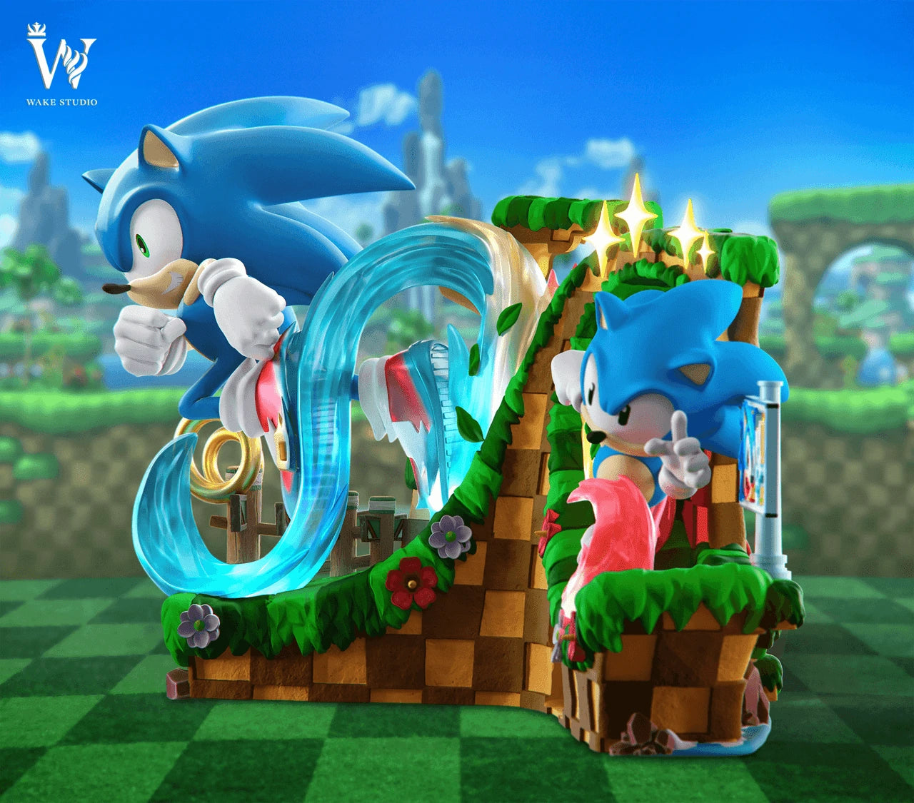 Preventa Resina Sonic Figura Sonic Generations Wake Estudio