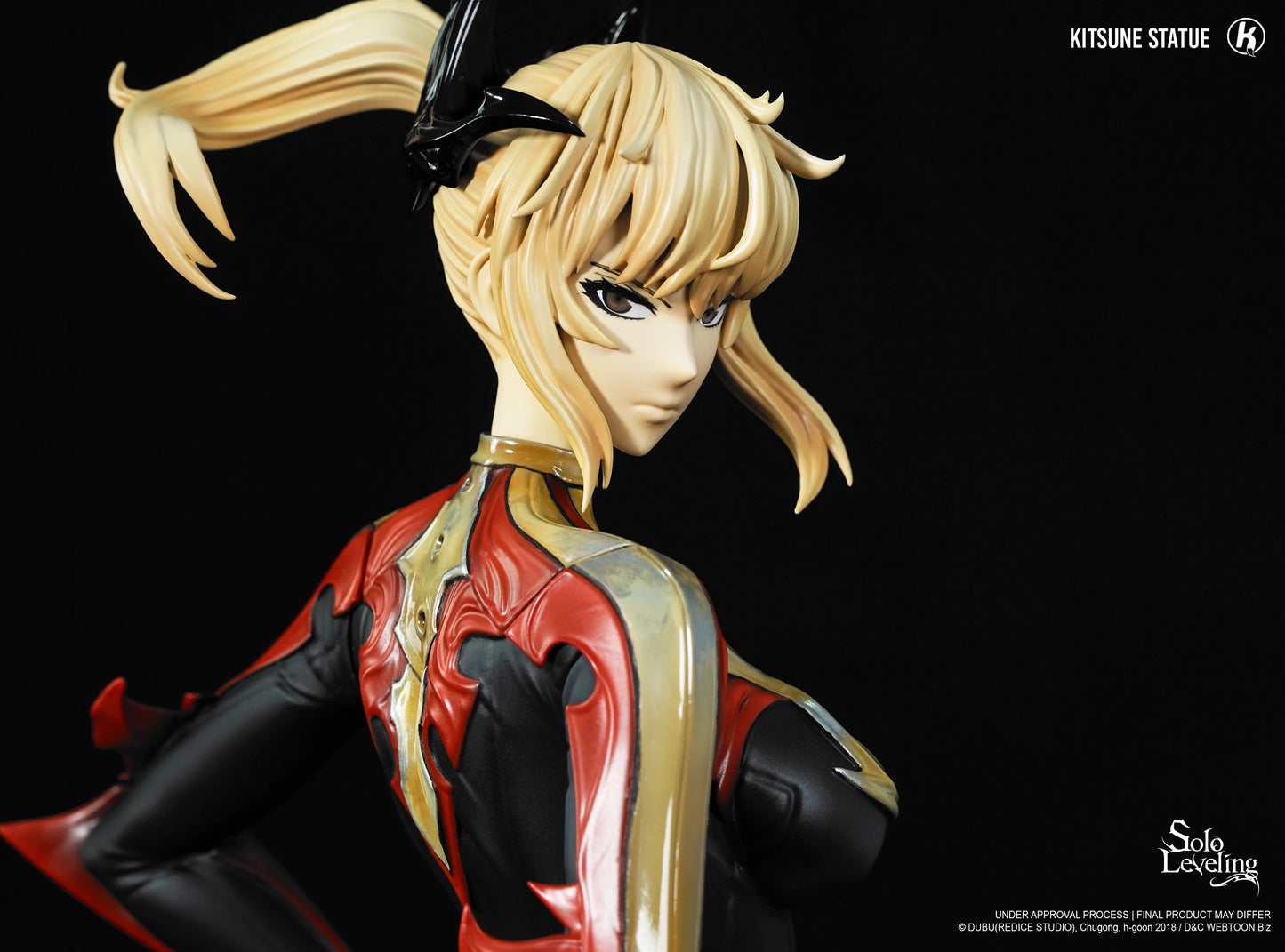 Preventa Resina Cha Hae-In Figura Solo Leveling Kitsune Statue (Licencia) Estudio