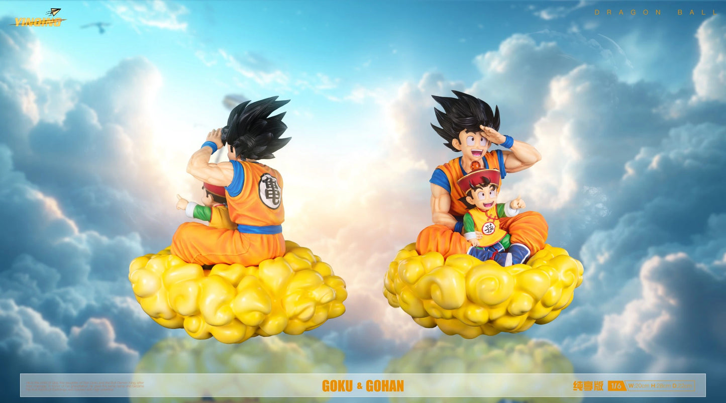 Preventa Resina Goku & Gohan Niño Figura Dragon Ball YinQing Estudio