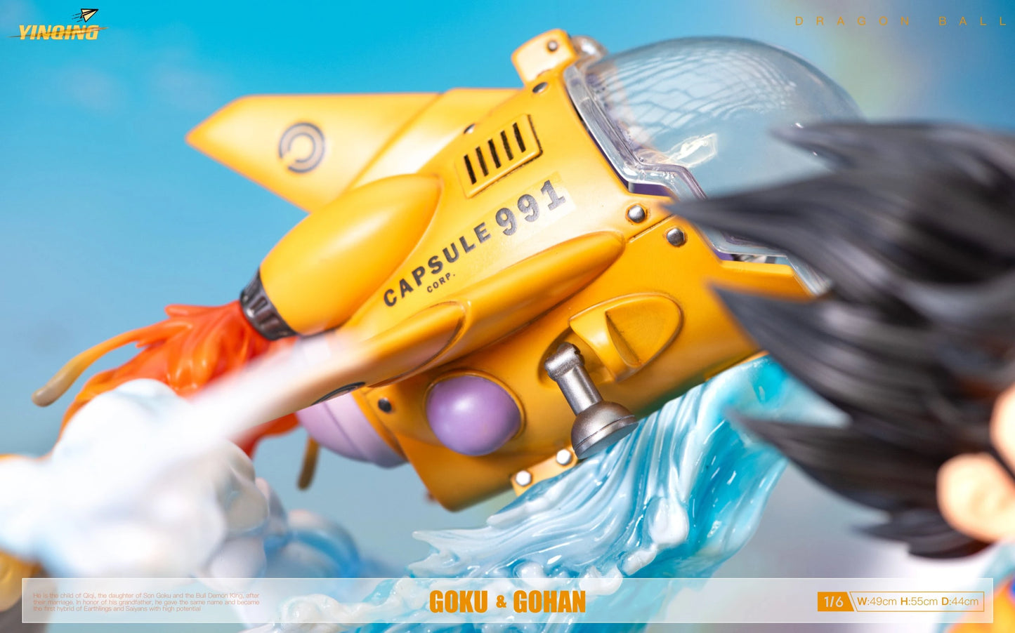 Preventa Resina Goku & Gohan Niño Figura Dragon Ball YinQing Estudio