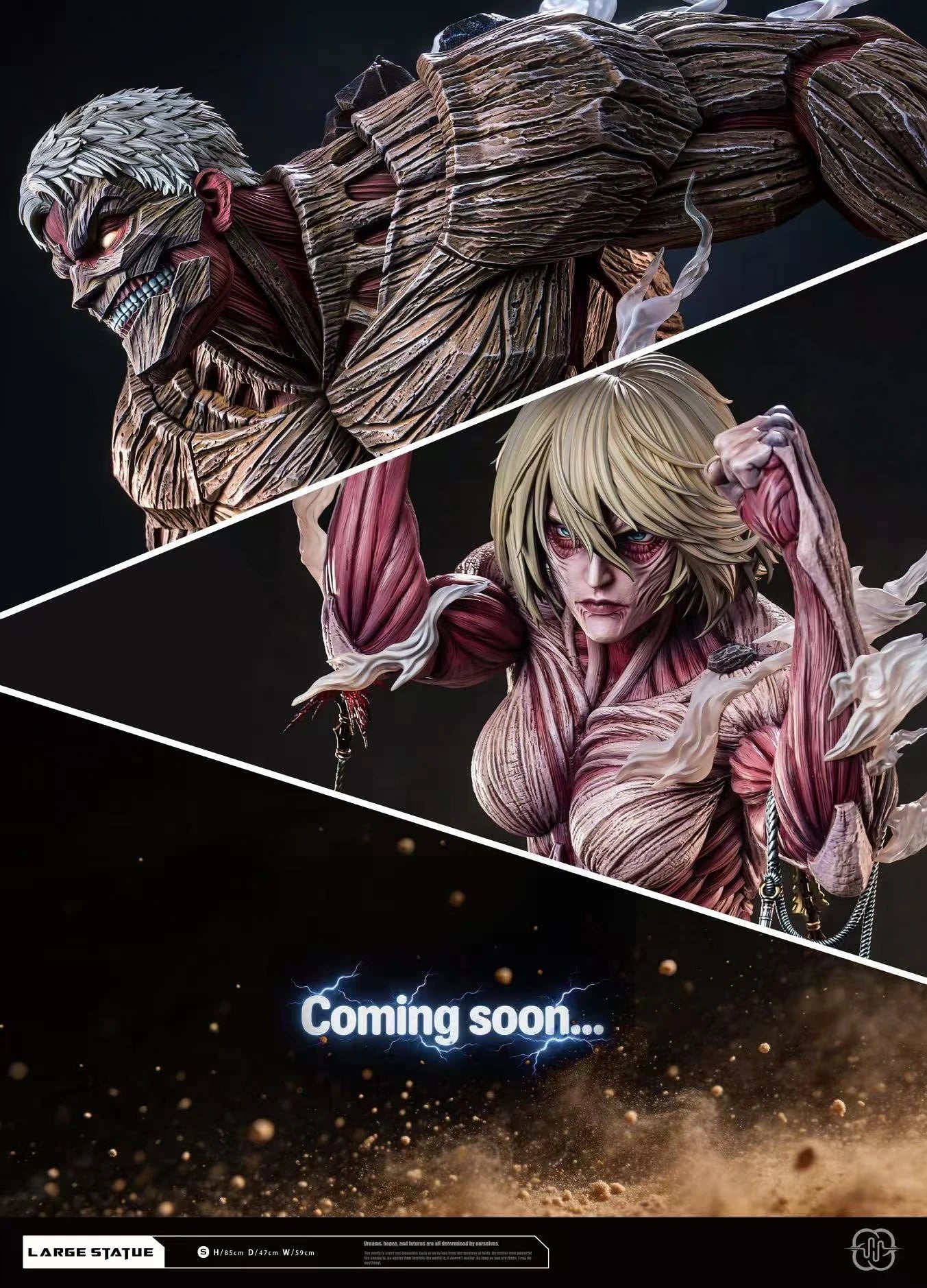 Preventa Resina Titan Femenino & Annie Leonhart Figura Attack On Titan Hertz Estudio