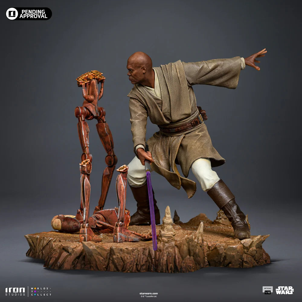 Preventa Resina Mace Windu Figura Star Wars Iron (Licencia) Estudio