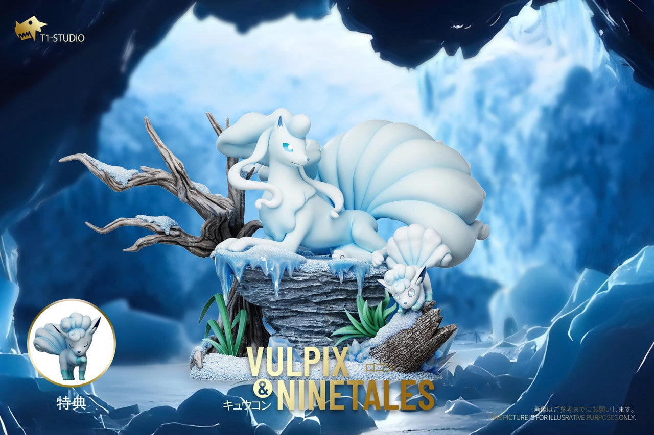 Preventa Resina Vulpix & Ninetales Figura Pokemón 1/6 T1 Estudio