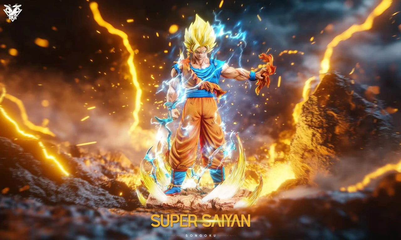 Preventa Resina Goku SSJ2 Figura Dragon Ball OKR Estudio