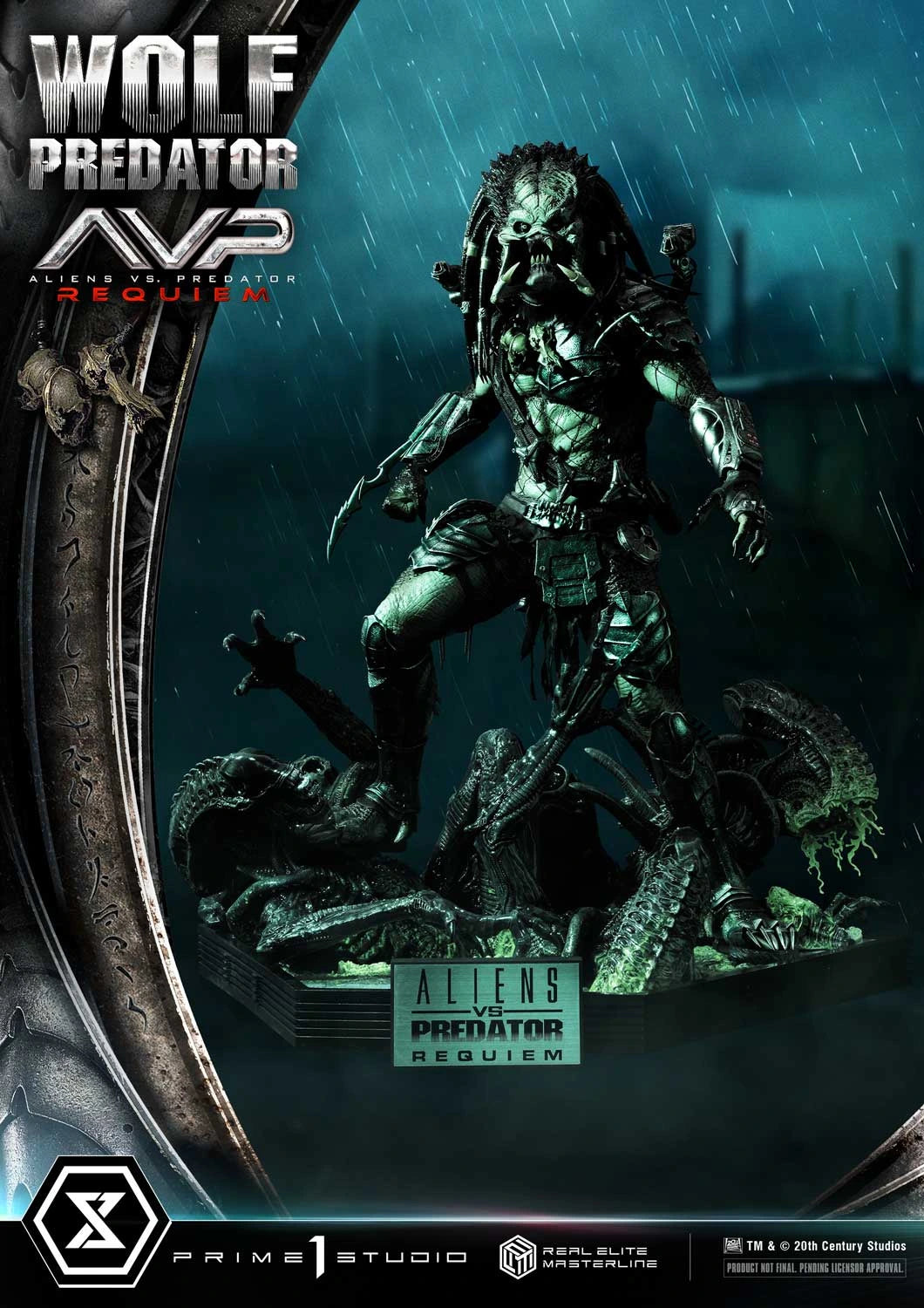 Preventa Resina Wolf Predator Figura Aliens vs Predator: Requiem Prime 1 (Licencia) Estudio