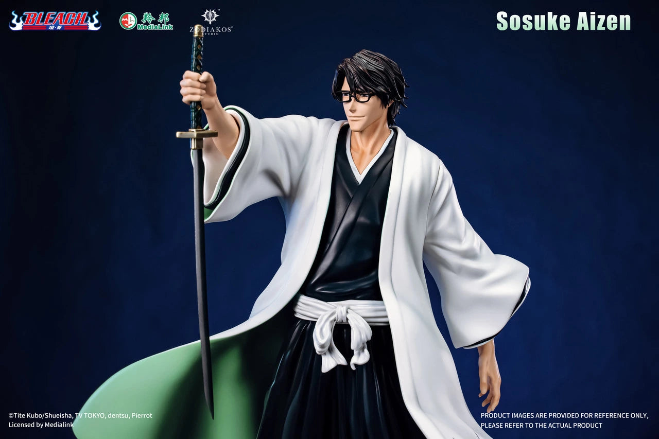 Preventa Resina Sosuke Aizen Figura Bleach Zodiakos (Licencia) Estudio