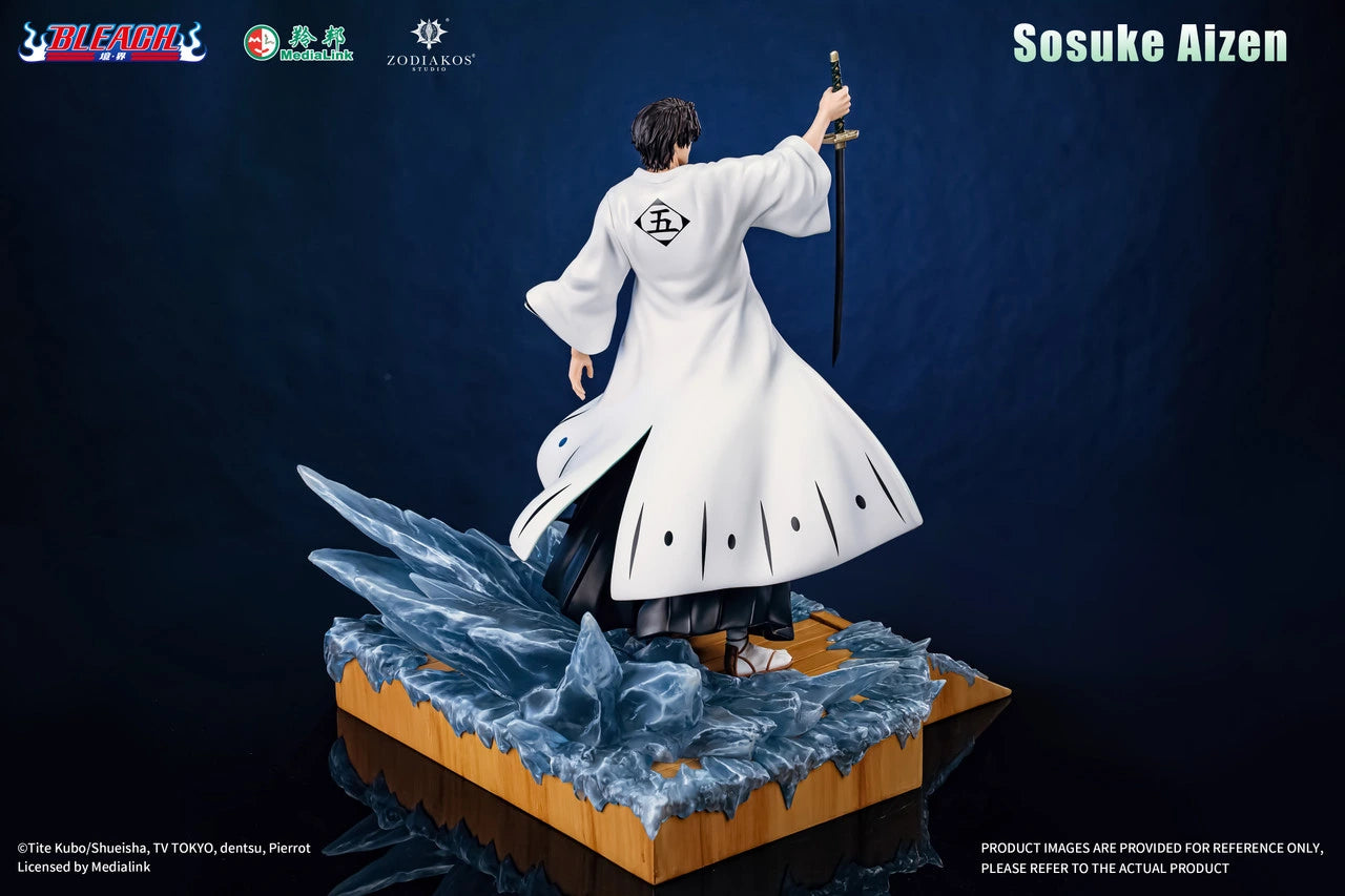 Preventa Resina Sosuke Aizen Figura Bleach Zodiakos (Licencia) Estudio