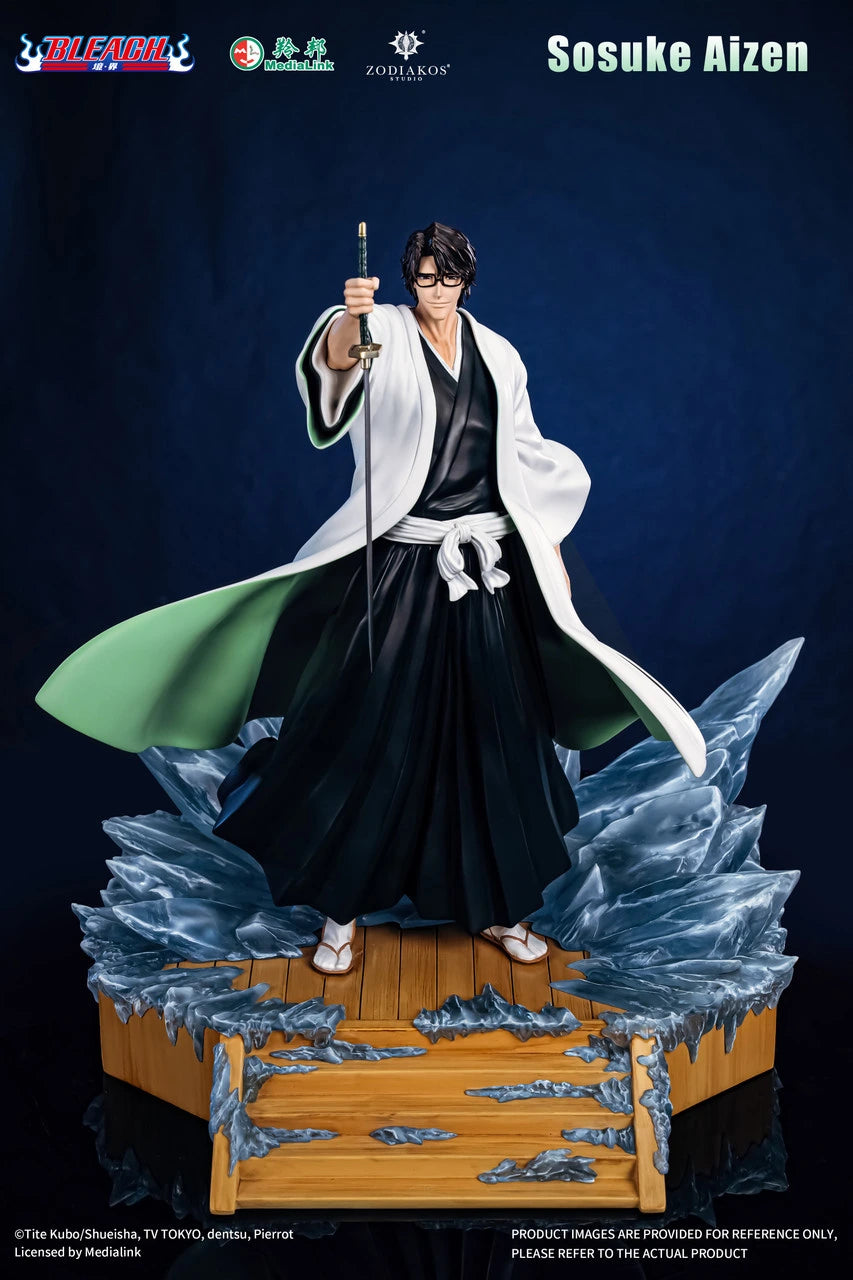 Preventa Resina Sosuke Aizen Figura Bleach Zodiakos (Licencia) Estudio