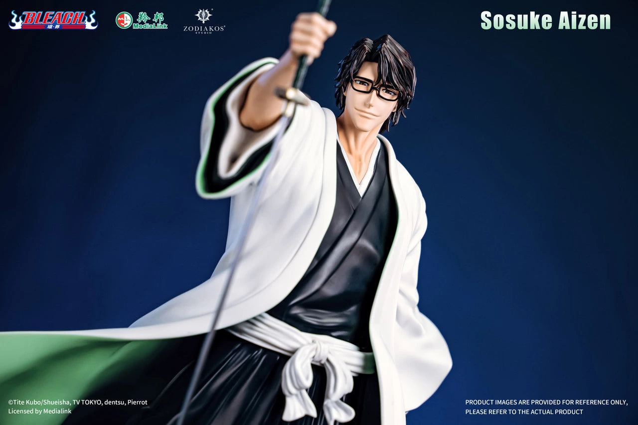 Preventa Resina Sosuke Aizen Figura Bleach Zodiakos (Licencia) Estudio