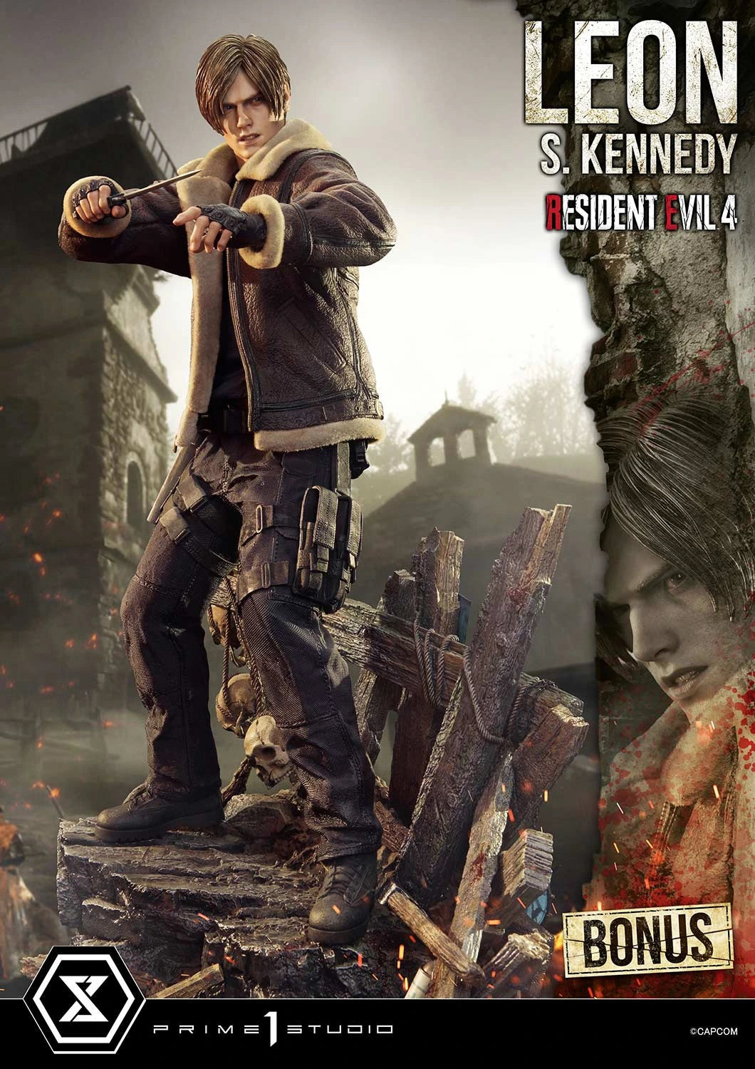 Preventa Resina Leon S. kennedy Figura Resident Evil 4 Prime 1 (Licencia) Estudio