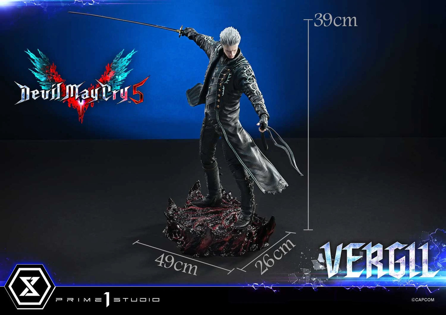 Preventa Resina Vergil Figura Devil May Cry 5 Prime 1 (Licencia) Estudio