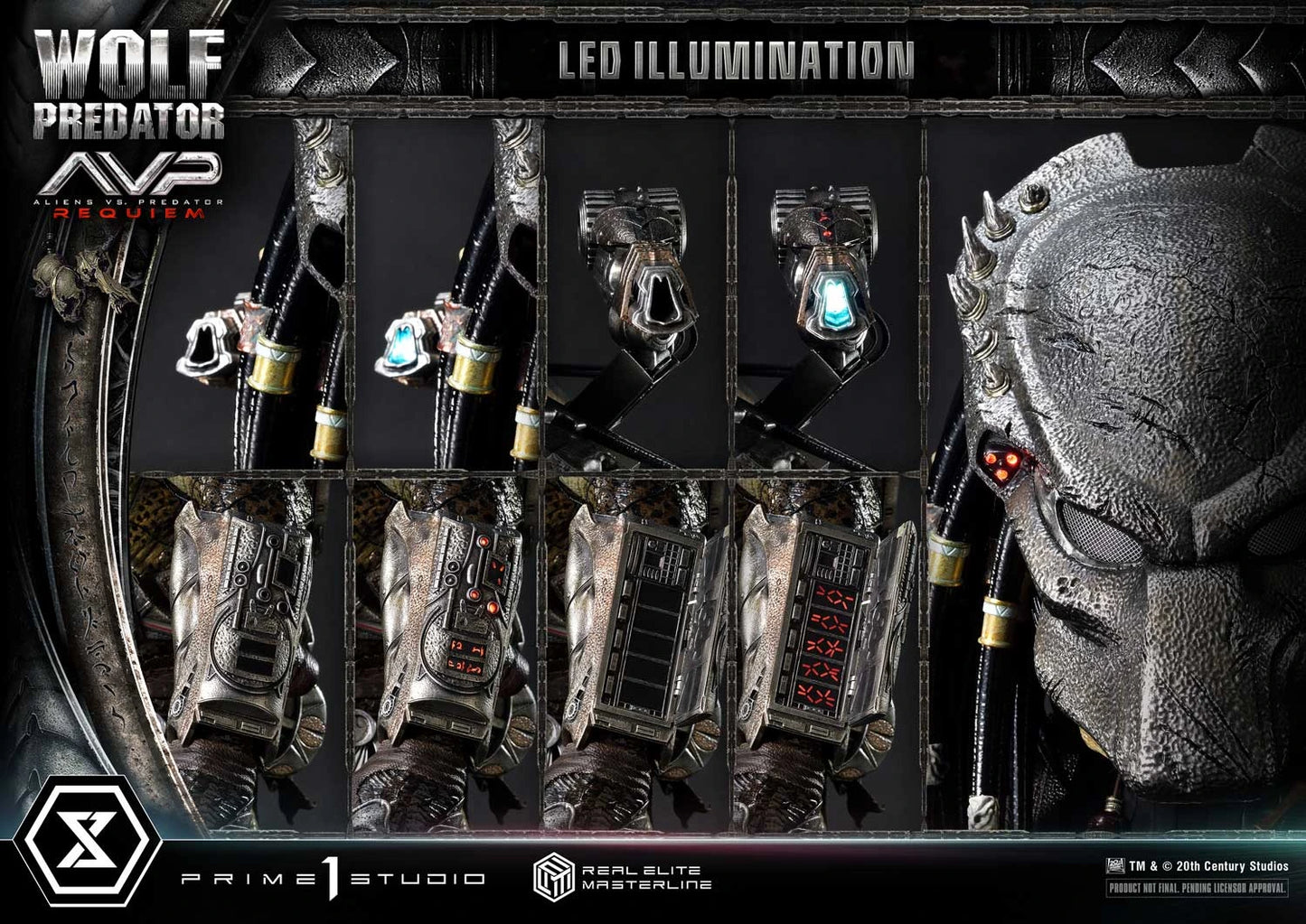 Preventa Resina Wolf Predator Figura Aliens vs Predator: Requiem Prime 1 (Licencia) Estudio