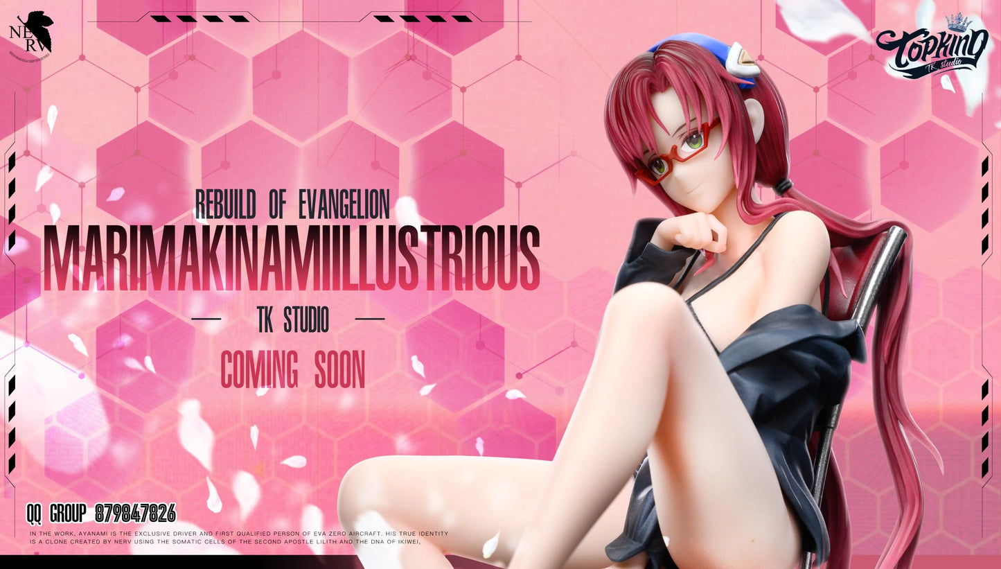 Preventa Resina Mari Makinami Figura Evangelion TOP King Estudio