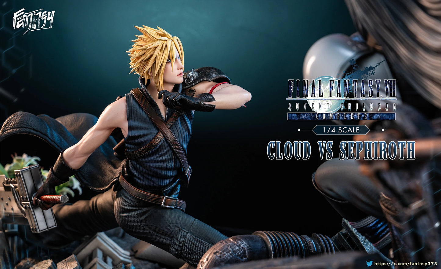Preventa Resina Cloud vs Sephiroth Figura Final Fantasy VII Fantasy & Dragon Estudio
