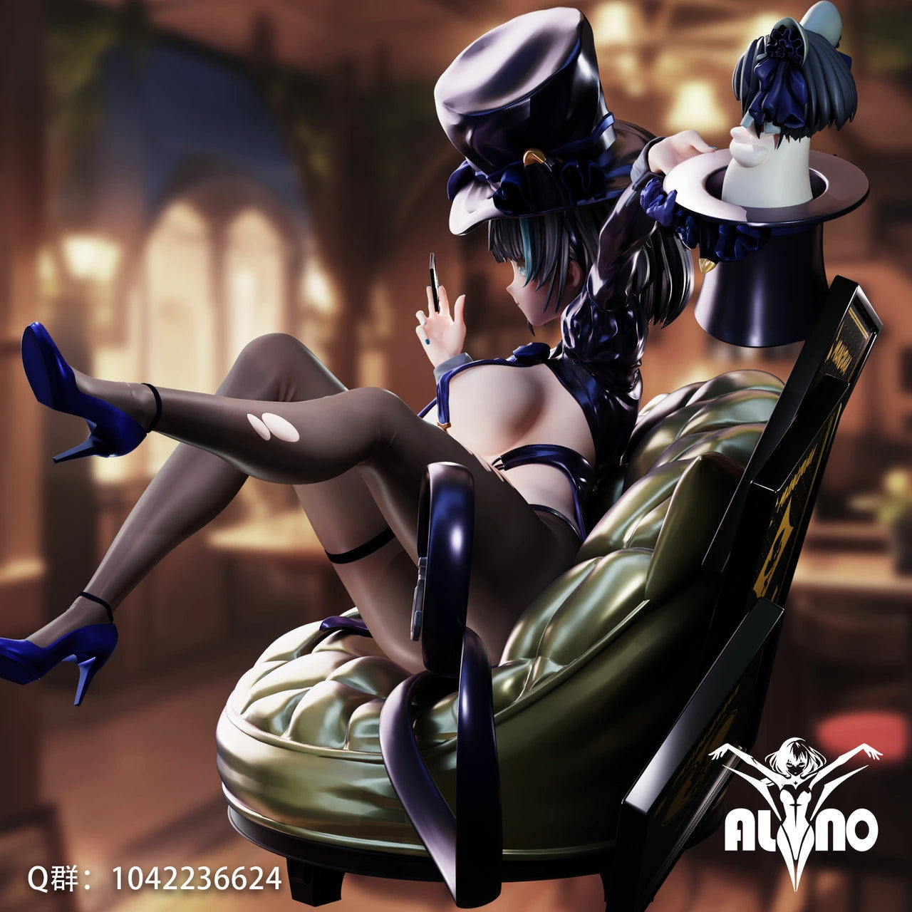 Preventa Resina Cheshire Figura Azur Lane Alyno Estudio