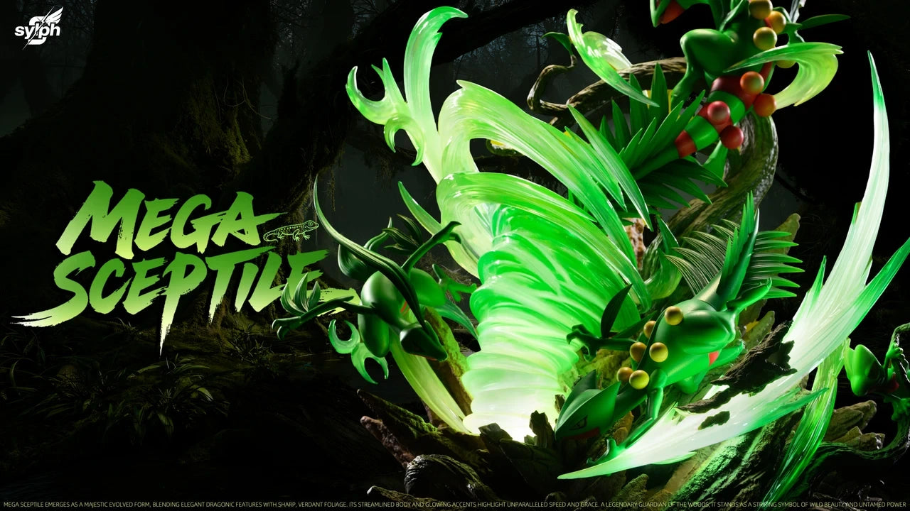 Preventa Resina Mega Sceptile Figura Pokemón Sylph Estudio