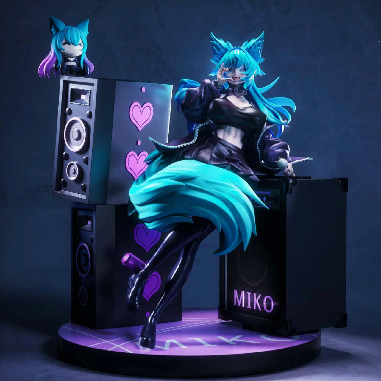 Preventa Resina Akuma Miko VTuber Figura Original Series Hamura Estudio