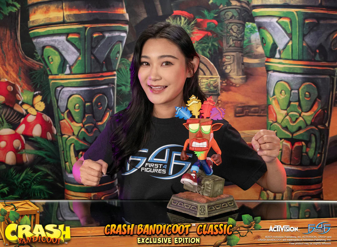 Preventa Resina Crash Figura Crash Bandicoot First 4 Figures (Licencia) Estudio