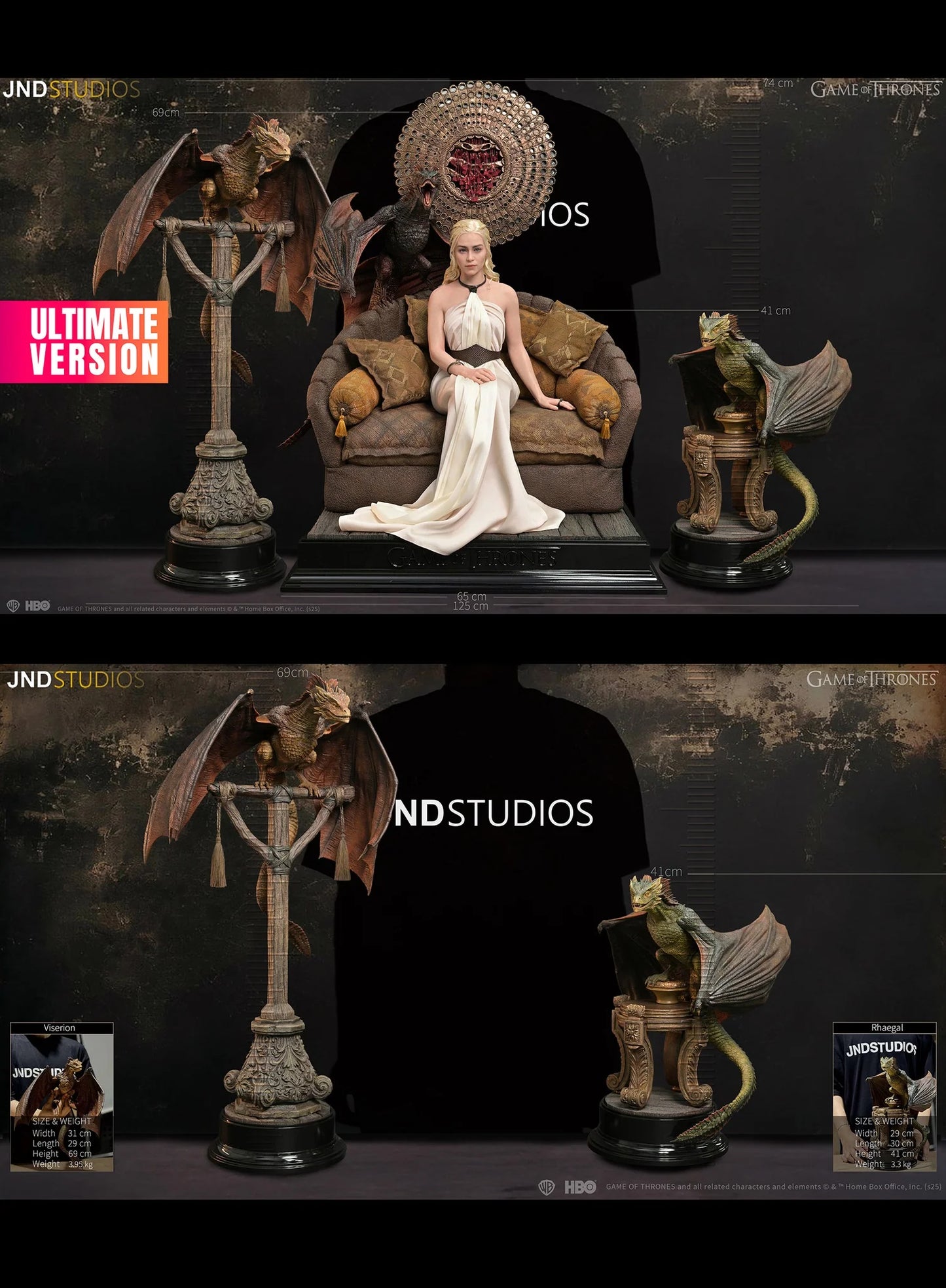 Preventa Resina Daenerys Targaryen Figura Game Of Thrones JND (Licencia) Estudio