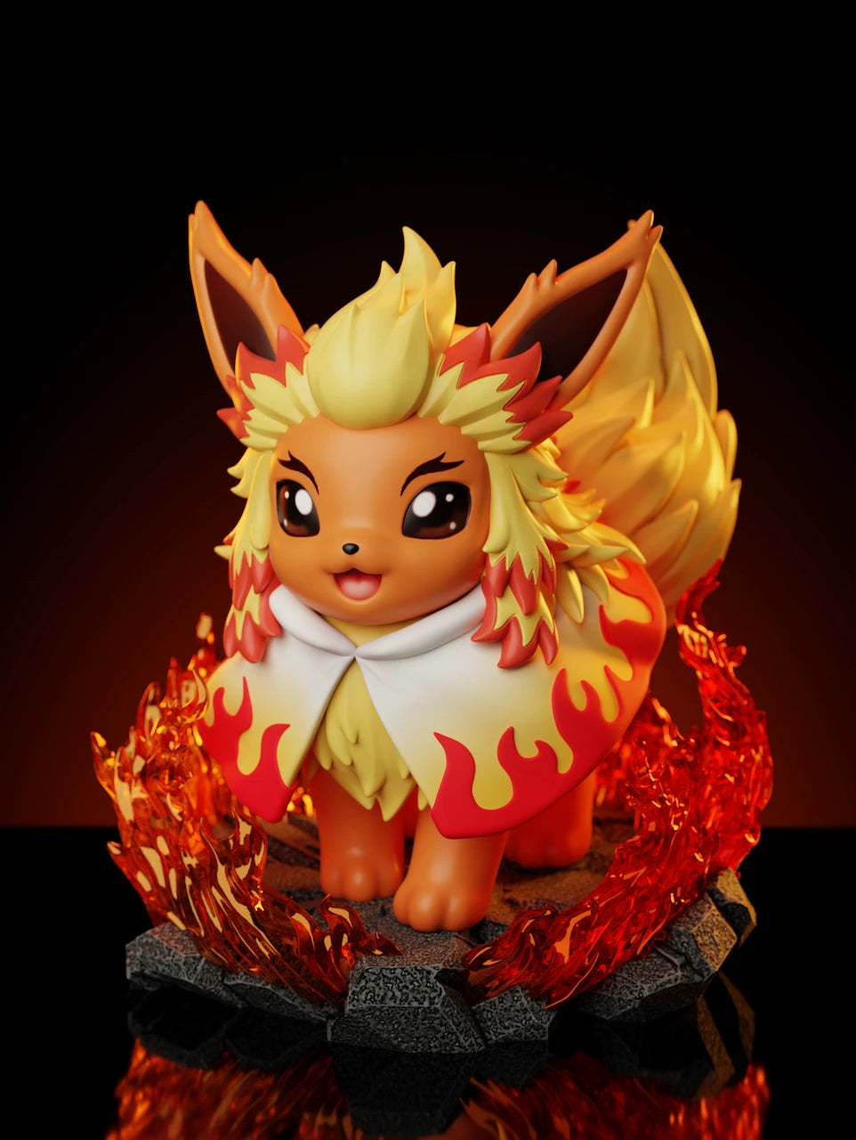 Preventa Resina Flareon Cos Rengoku Figura Pokemón ZH Estudio