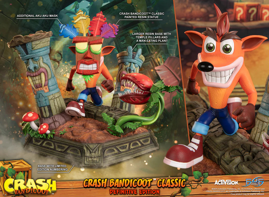 Preventa Resina Crash Figura Crash Bandicoot First 4 Figures (Licencia) Estudio